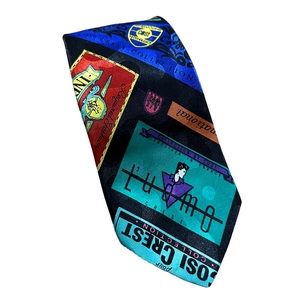 INDEX Abstract Multi-color Men's Tie GUC